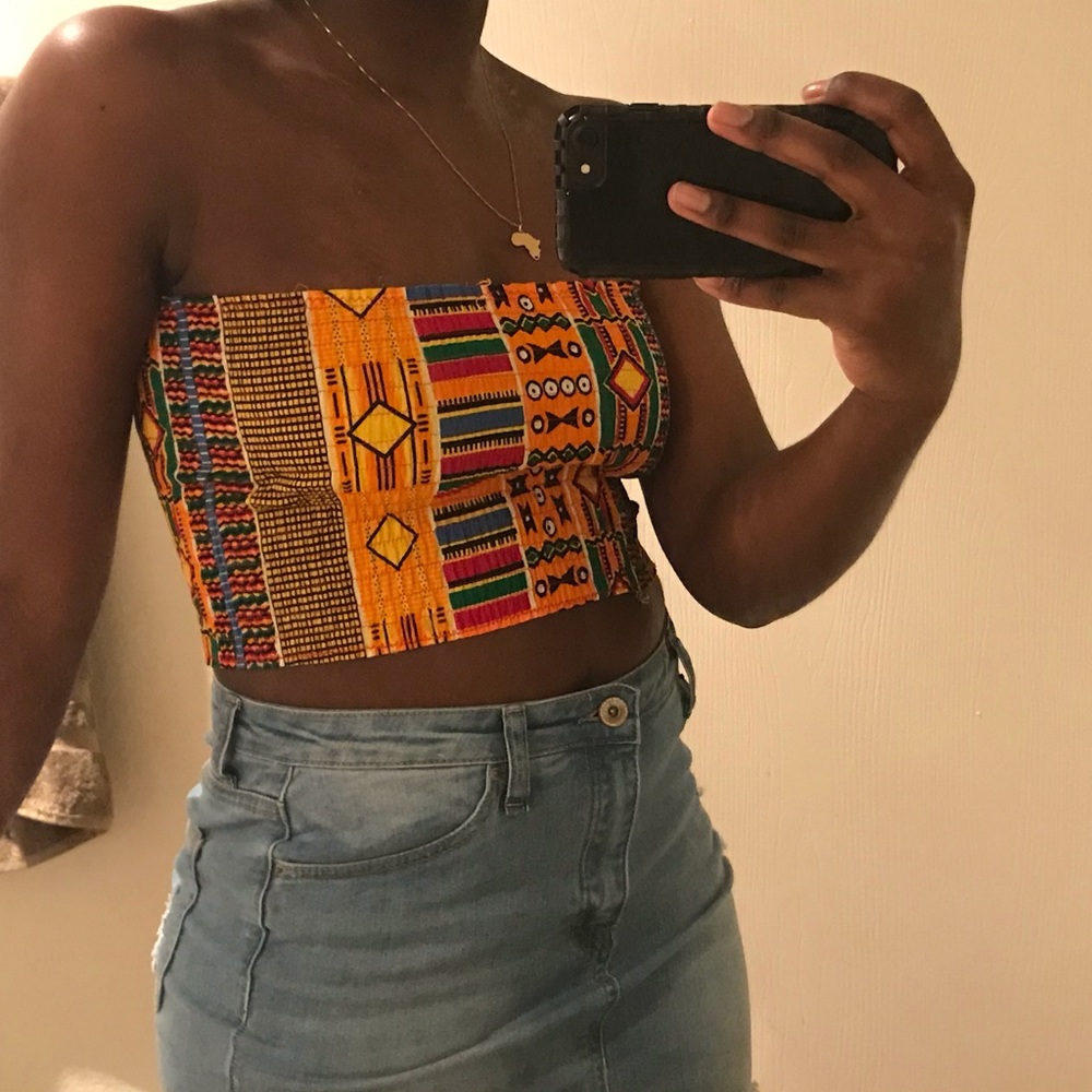 Handmade Ankara/African print tube top
